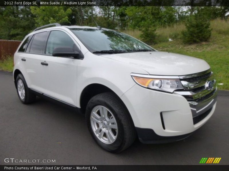 White Suede / Medium Light Stone 2012 Ford Edge SE