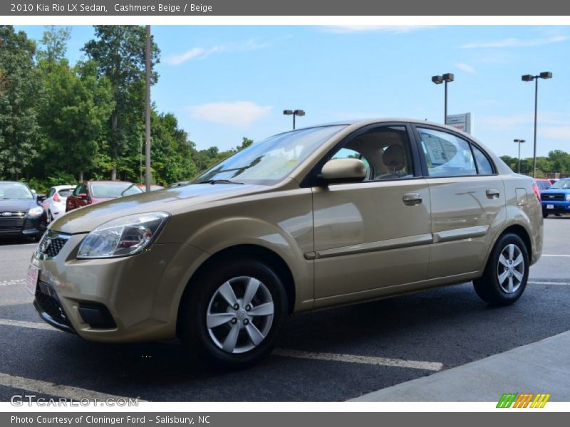 Cashmere Beige / Beige 2010 Kia Rio LX Sedan