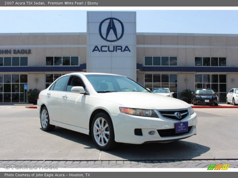 Premium White Pearl / Ebony 2007 Acura TSX Sedan