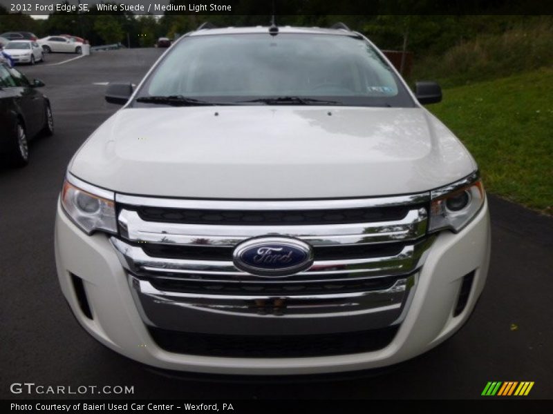 White Suede / Medium Light Stone 2012 Ford Edge SE