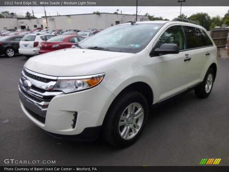 White Suede / Medium Light Stone 2012 Ford Edge SE