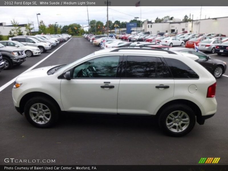 White Suede / Medium Light Stone 2012 Ford Edge SE