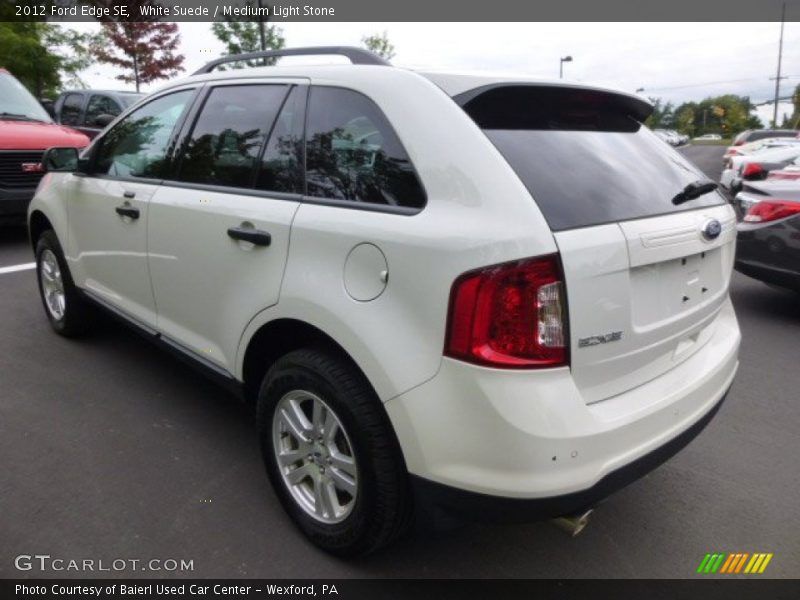 White Suede / Medium Light Stone 2012 Ford Edge SE