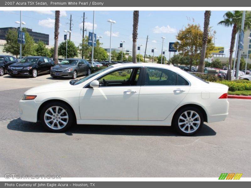 Premium White Pearl / Ebony 2007 Acura TSX Sedan