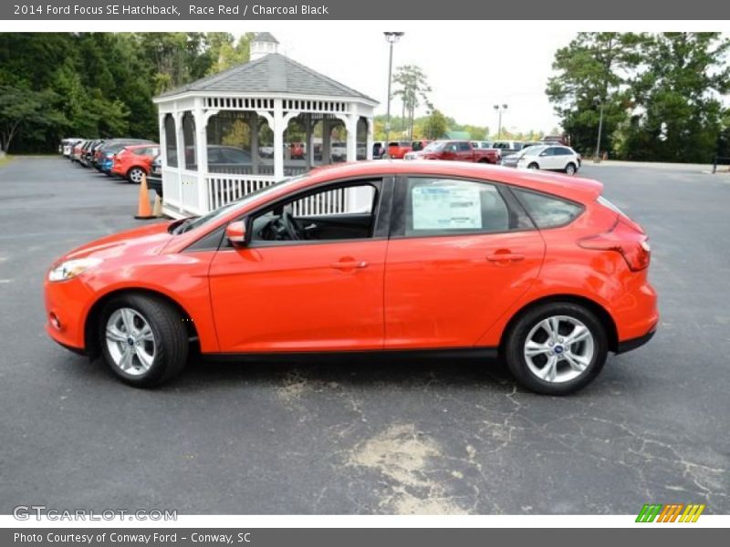 Race Red / Charcoal Black 2014 Ford Focus SE Hatchback