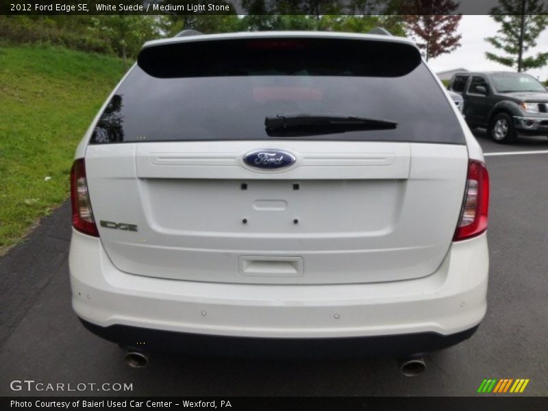 White Suede / Medium Light Stone 2012 Ford Edge SE