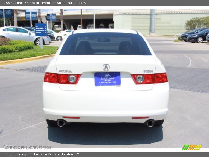 Premium White Pearl / Ebony 2007 Acura TSX Sedan