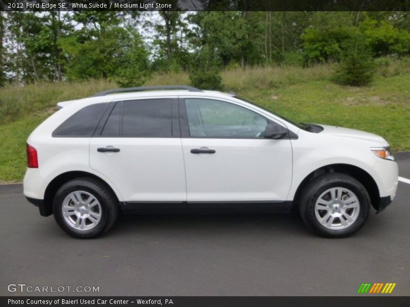 White Suede / Medium Light Stone 2012 Ford Edge SE