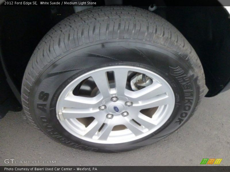 White Suede / Medium Light Stone 2012 Ford Edge SE