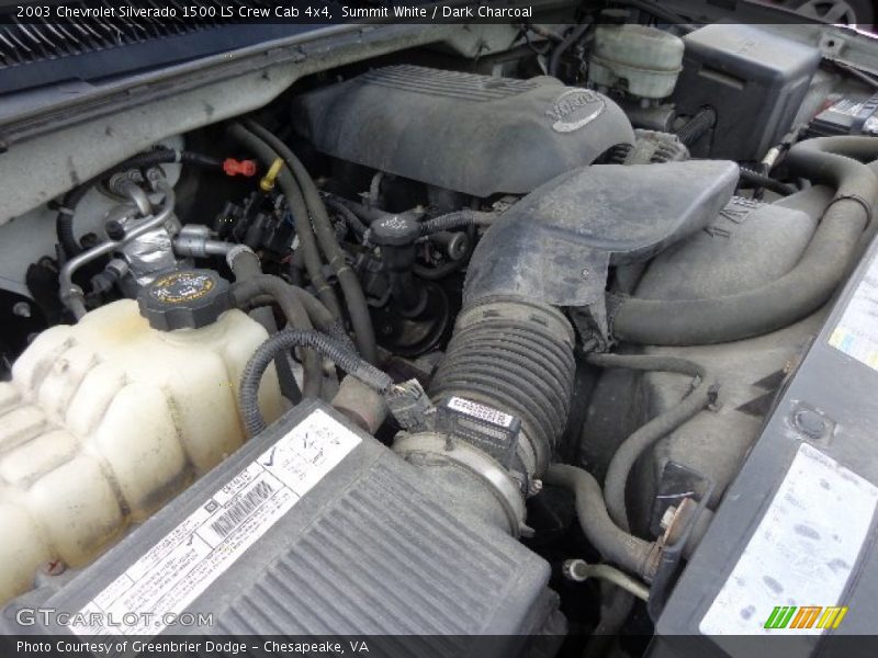 Summit White / Dark Charcoal 2003 Chevrolet Silverado 1500 LS Crew Cab 4x4