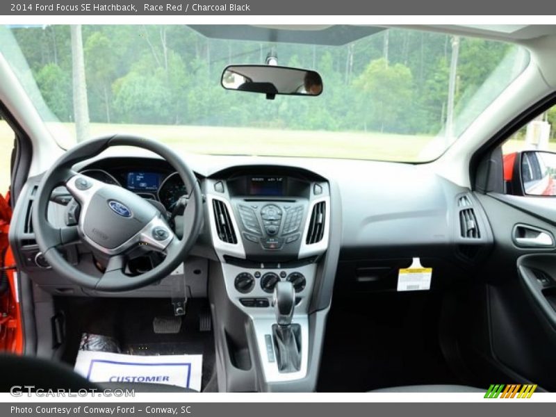 Race Red / Charcoal Black 2014 Ford Focus SE Hatchback