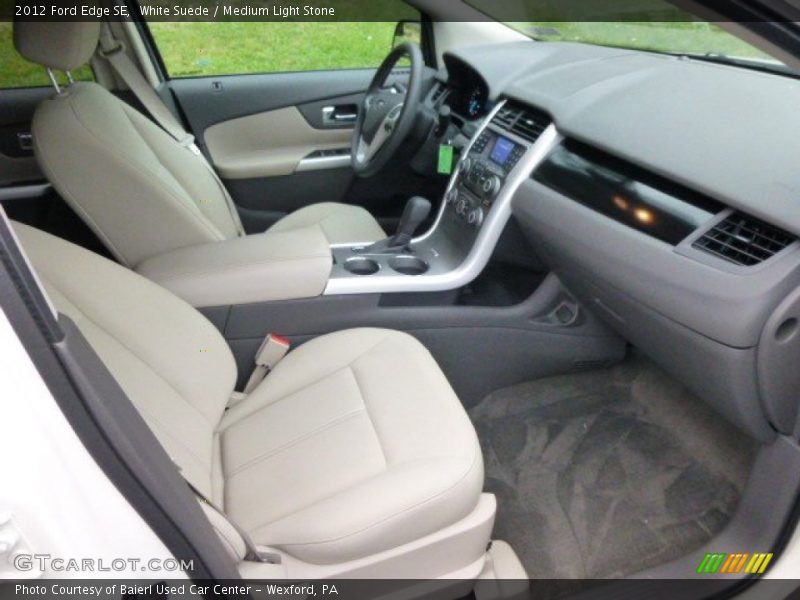 White Suede / Medium Light Stone 2012 Ford Edge SE