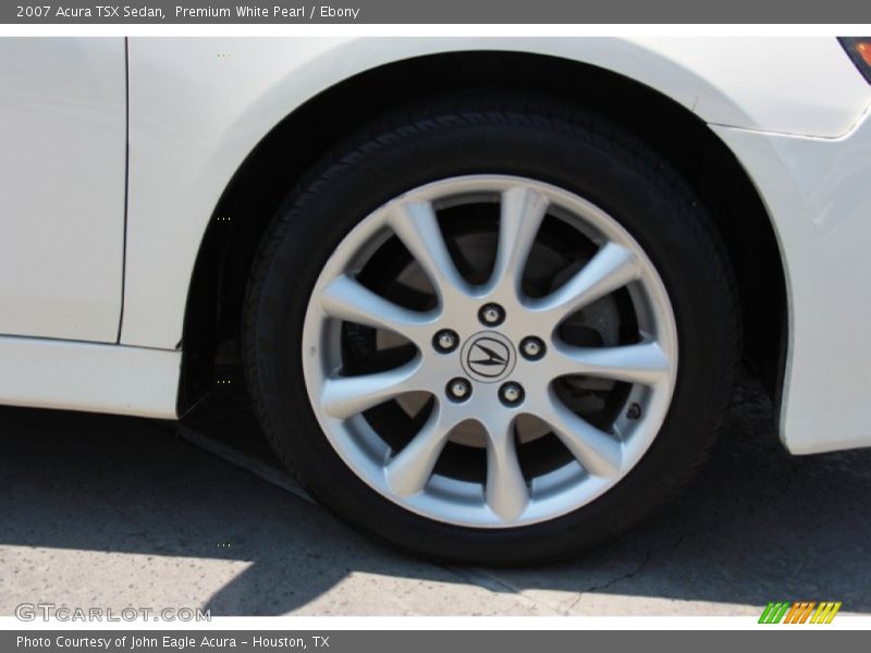 Premium White Pearl / Ebony 2007 Acura TSX Sedan