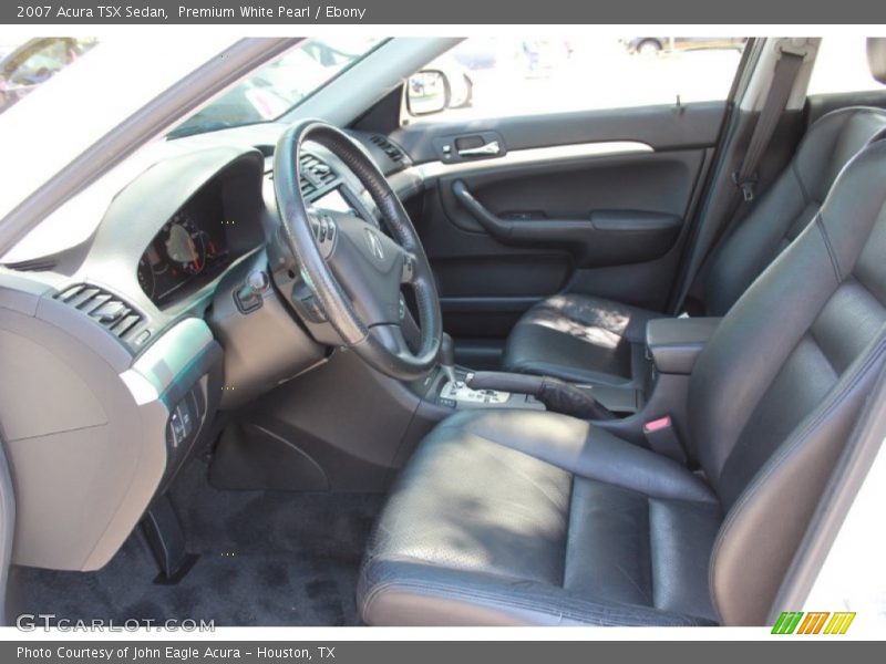 Premium White Pearl / Ebony 2007 Acura TSX Sedan