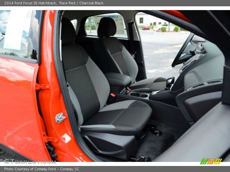 Race Red / Charcoal Black 2014 Ford Focus SE Hatchback
