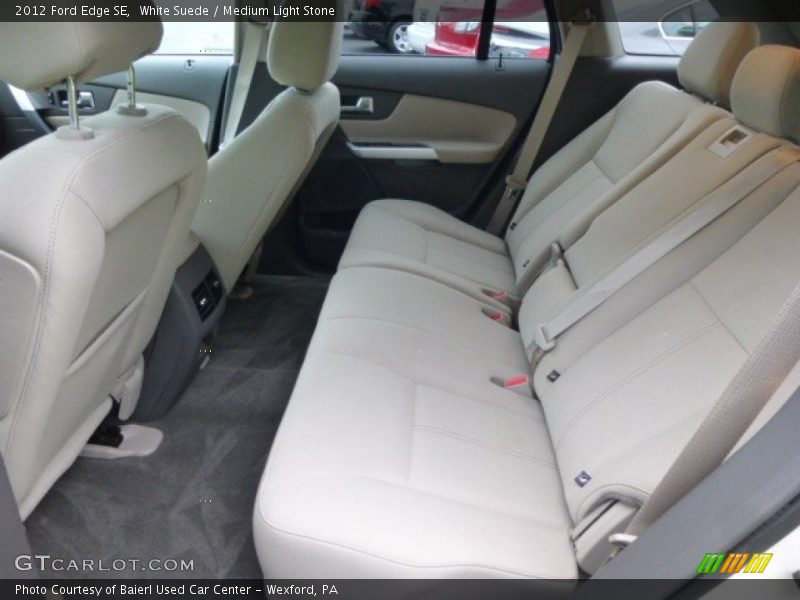 White Suede / Medium Light Stone 2012 Ford Edge SE