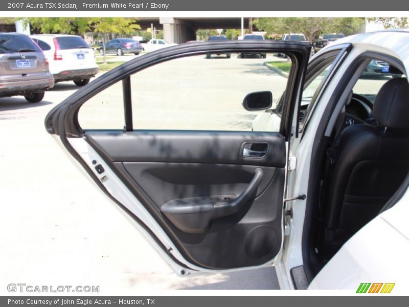 Premium White Pearl / Ebony 2007 Acura TSX Sedan