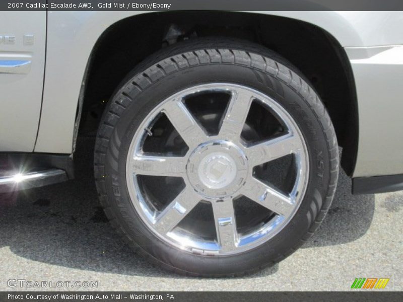 Gold Mist / Ebony/Ebony 2007 Cadillac Escalade AWD