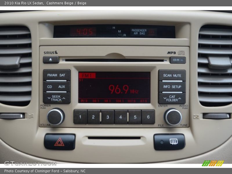 Cashmere Beige / Beige 2010 Kia Rio LX Sedan