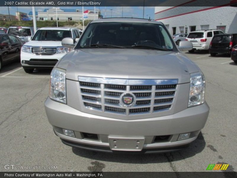 Gold Mist / Ebony/Ebony 2007 Cadillac Escalade AWD
