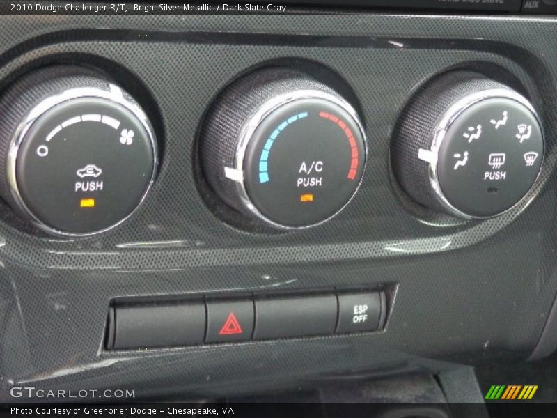 Bright Silver Metallic / Dark Slate Gray 2010 Dodge Challenger R/T