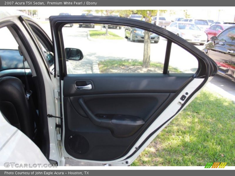 Premium White Pearl / Ebony 2007 Acura TSX Sedan
