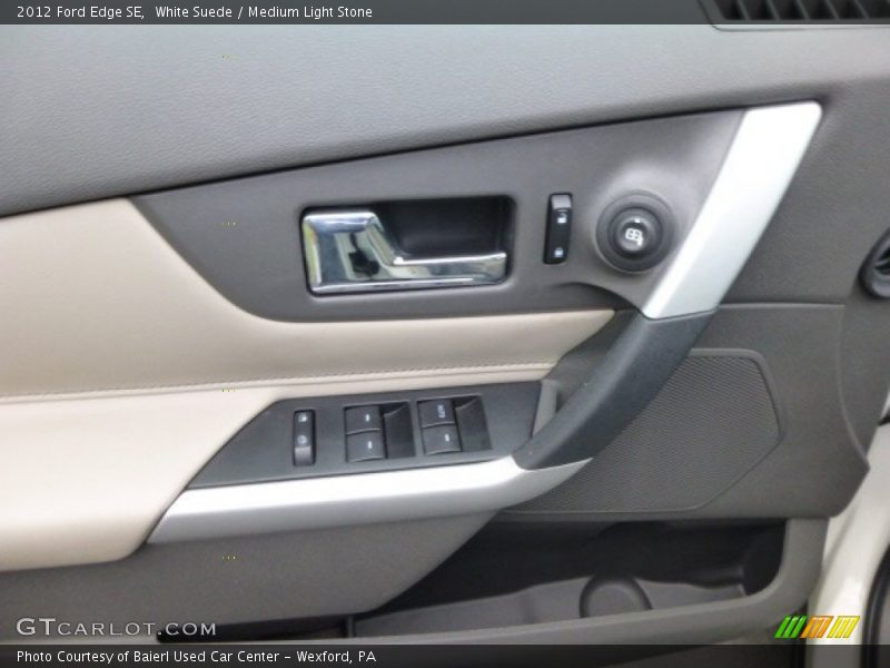 White Suede / Medium Light Stone 2012 Ford Edge SE