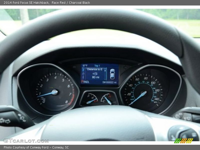 Race Red / Charcoal Black 2014 Ford Focus SE Hatchback