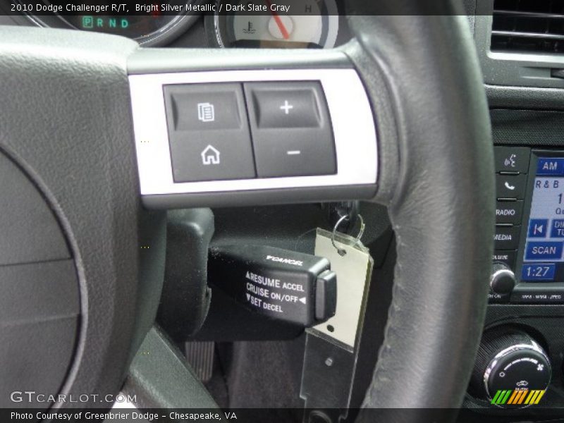 Bright Silver Metallic / Dark Slate Gray 2010 Dodge Challenger R/T