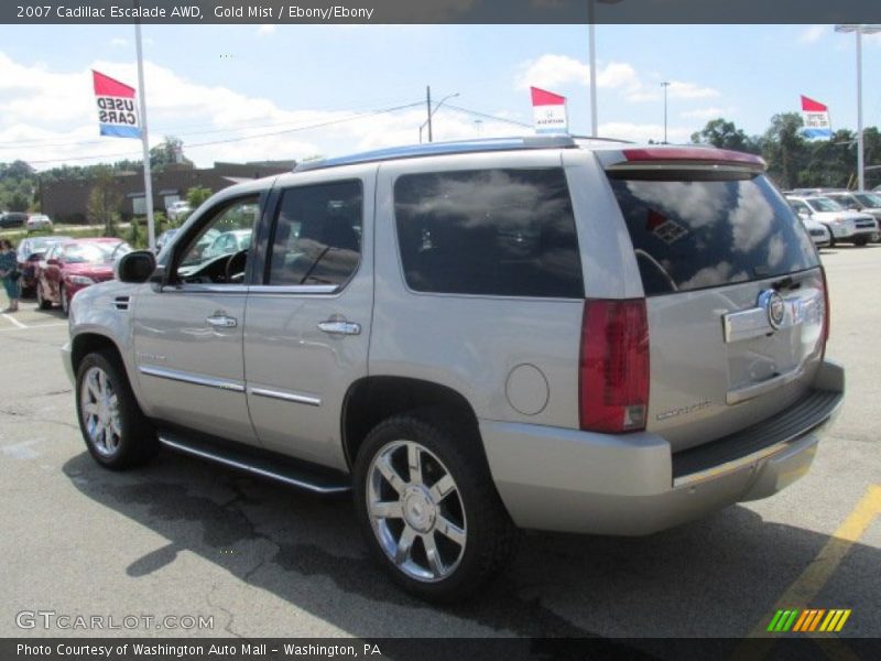 Gold Mist / Ebony/Ebony 2007 Cadillac Escalade AWD