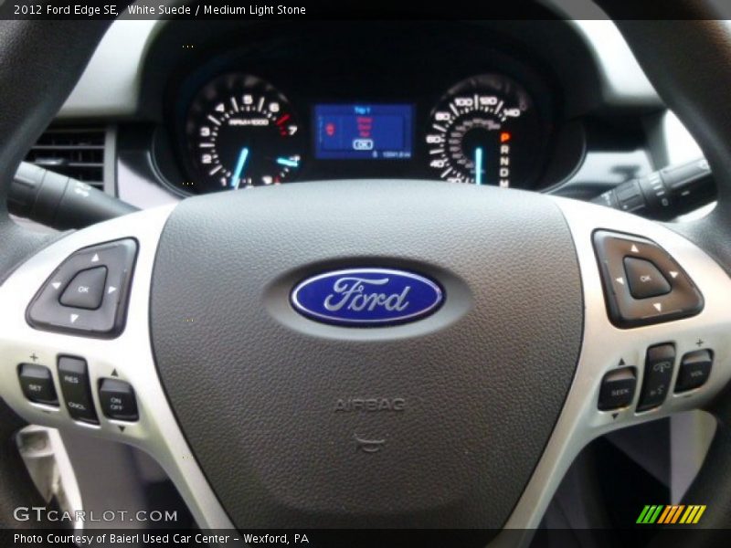 White Suede / Medium Light Stone 2012 Ford Edge SE