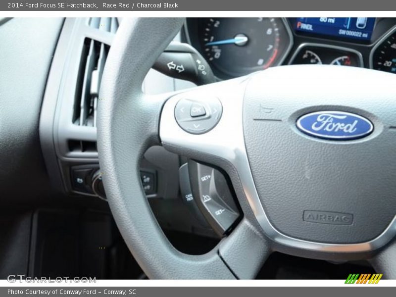 Race Red / Charcoal Black 2014 Ford Focus SE Hatchback