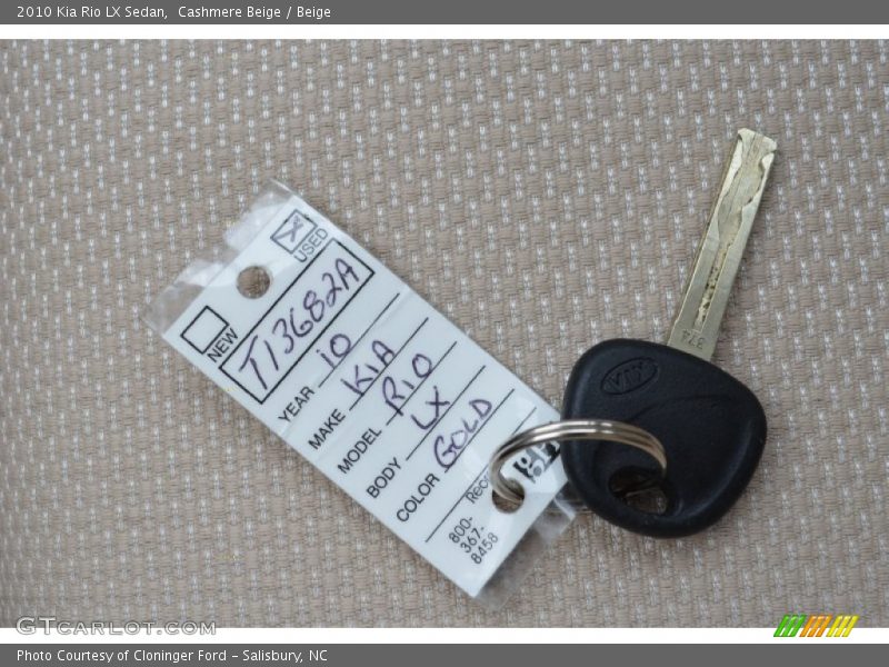 Cashmere Beige / Beige 2010 Kia Rio LX Sedan