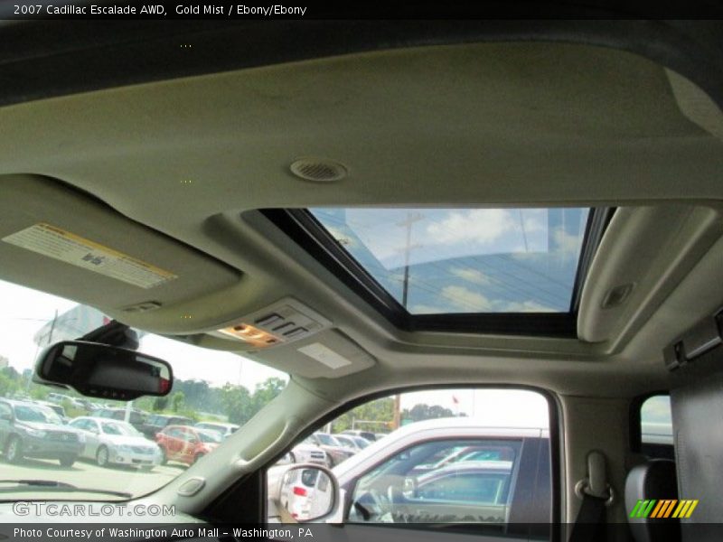 Gold Mist / Ebony/Ebony 2007 Cadillac Escalade AWD