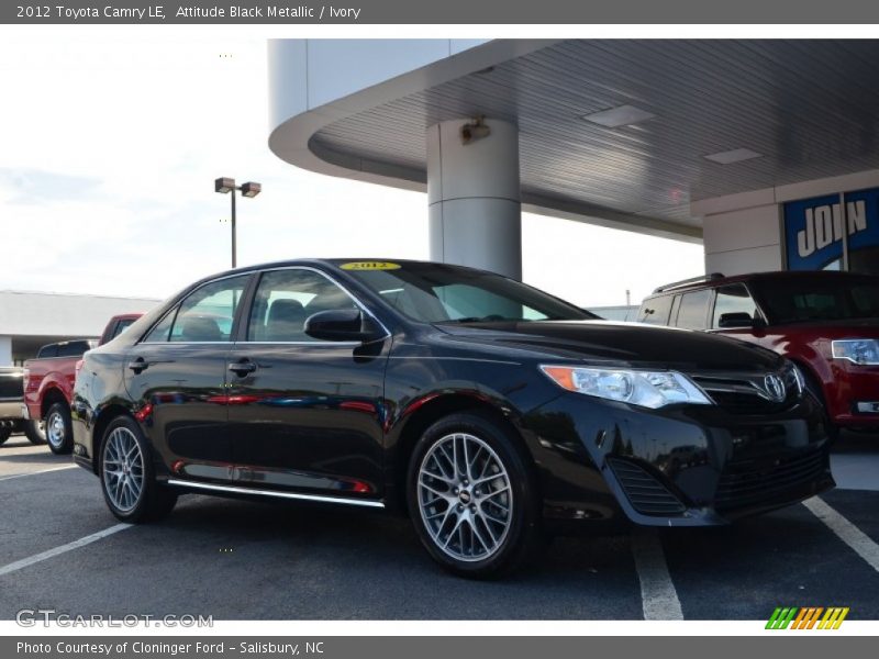 Attitude Black Metallic / Ivory 2012 Toyota Camry LE