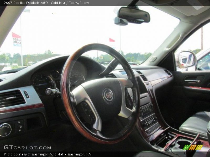 Gold Mist / Ebony/Ebony 2007 Cadillac Escalade AWD