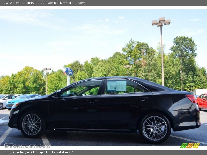 Attitude Black Metallic / Ivory 2012 Toyota Camry LE