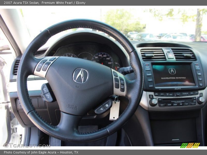 Premium White Pearl / Ebony 2007 Acura TSX Sedan