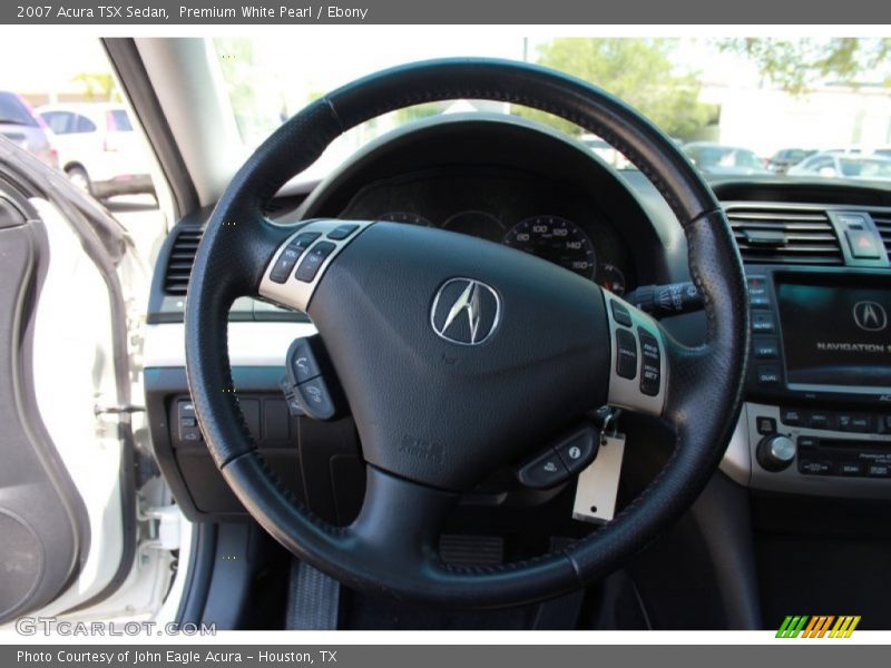 Premium White Pearl / Ebony 2007 Acura TSX Sedan