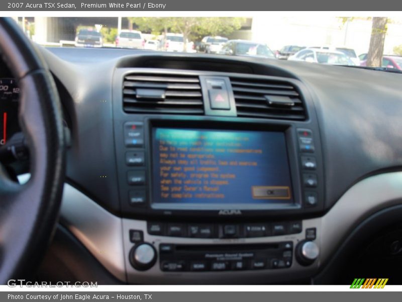 Premium White Pearl / Ebony 2007 Acura TSX Sedan
