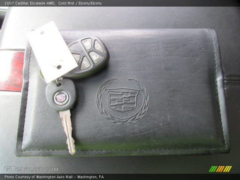 Gold Mist / Ebony/Ebony 2007 Cadillac Escalade AWD