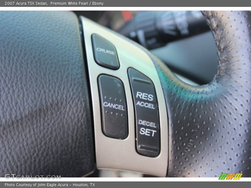Premium White Pearl / Ebony 2007 Acura TSX Sedan