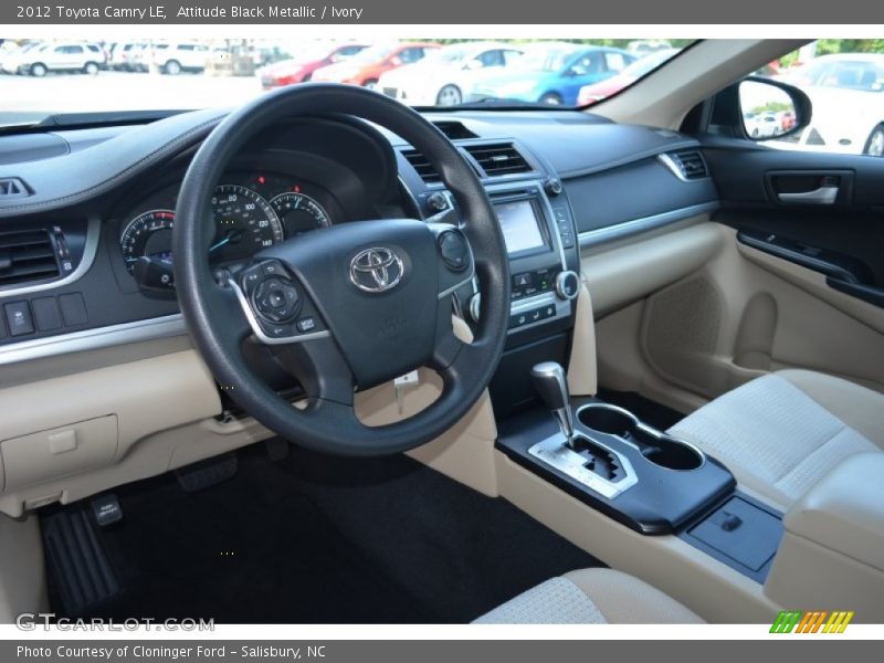 Attitude Black Metallic / Ivory 2012 Toyota Camry LE