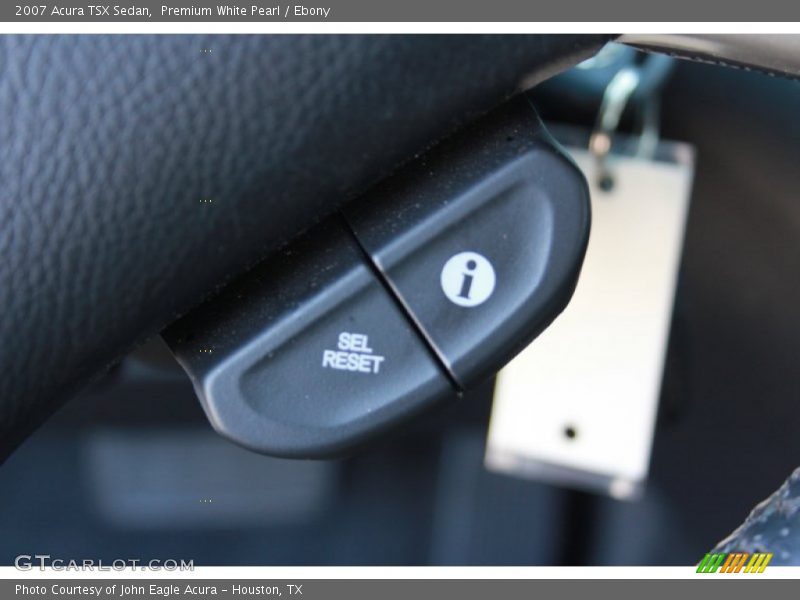 Premium White Pearl / Ebony 2007 Acura TSX Sedan
