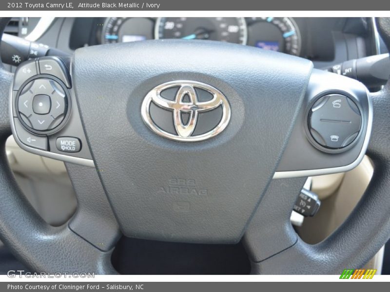 Attitude Black Metallic / Ivory 2012 Toyota Camry LE
