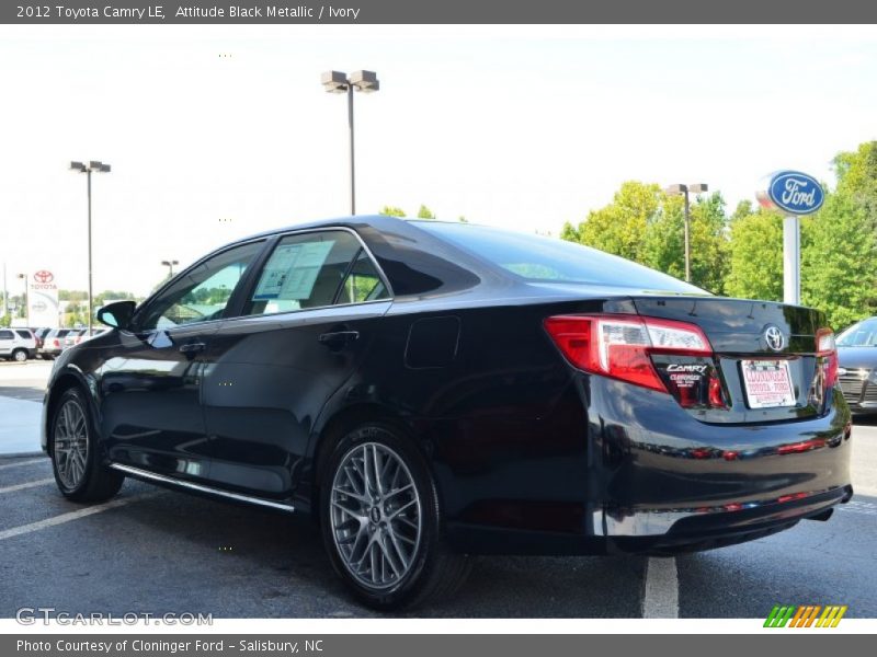 Attitude Black Metallic / Ivory 2012 Toyota Camry LE