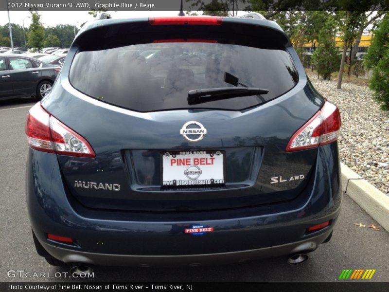 Graphite Blue / Beige 2012 Nissan Murano SL AWD