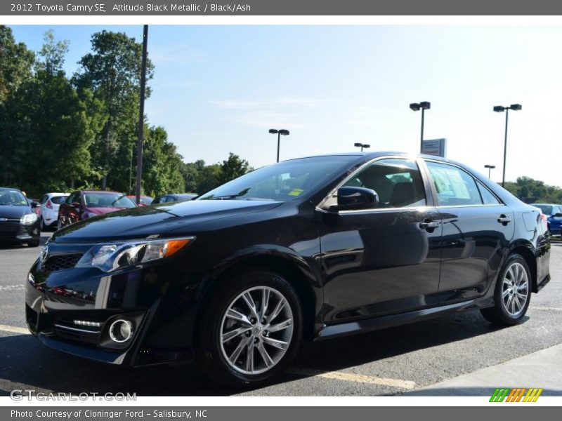 Attitude Black Metallic / Black/Ash 2012 Toyota Camry SE