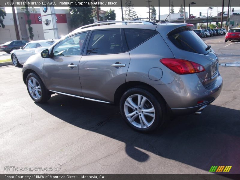 Platinum Graphite Metallic / Black 2009 Nissan Murano LE AWD