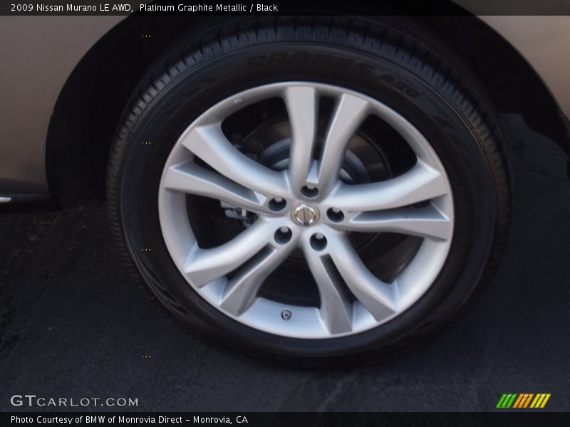 Platinum Graphite Metallic / Black 2009 Nissan Murano LE AWD